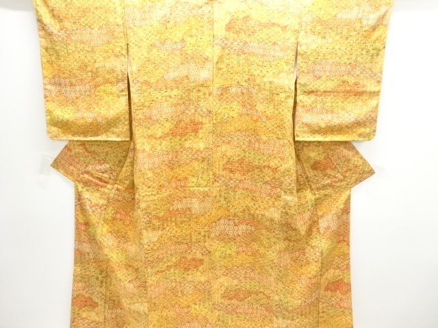 JAPANESE KIMONO / KOMON / UNUSED / FLOWER